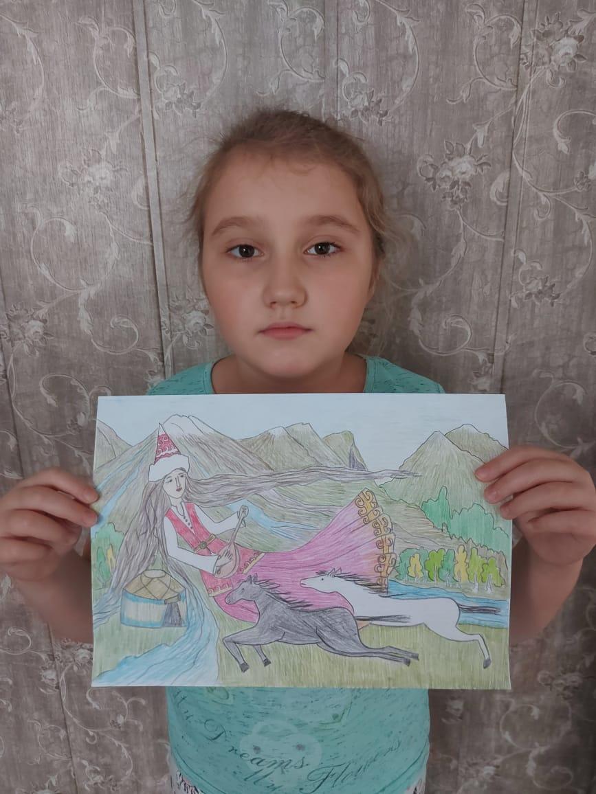 Выставка детского творчества "Мой Казахстан"