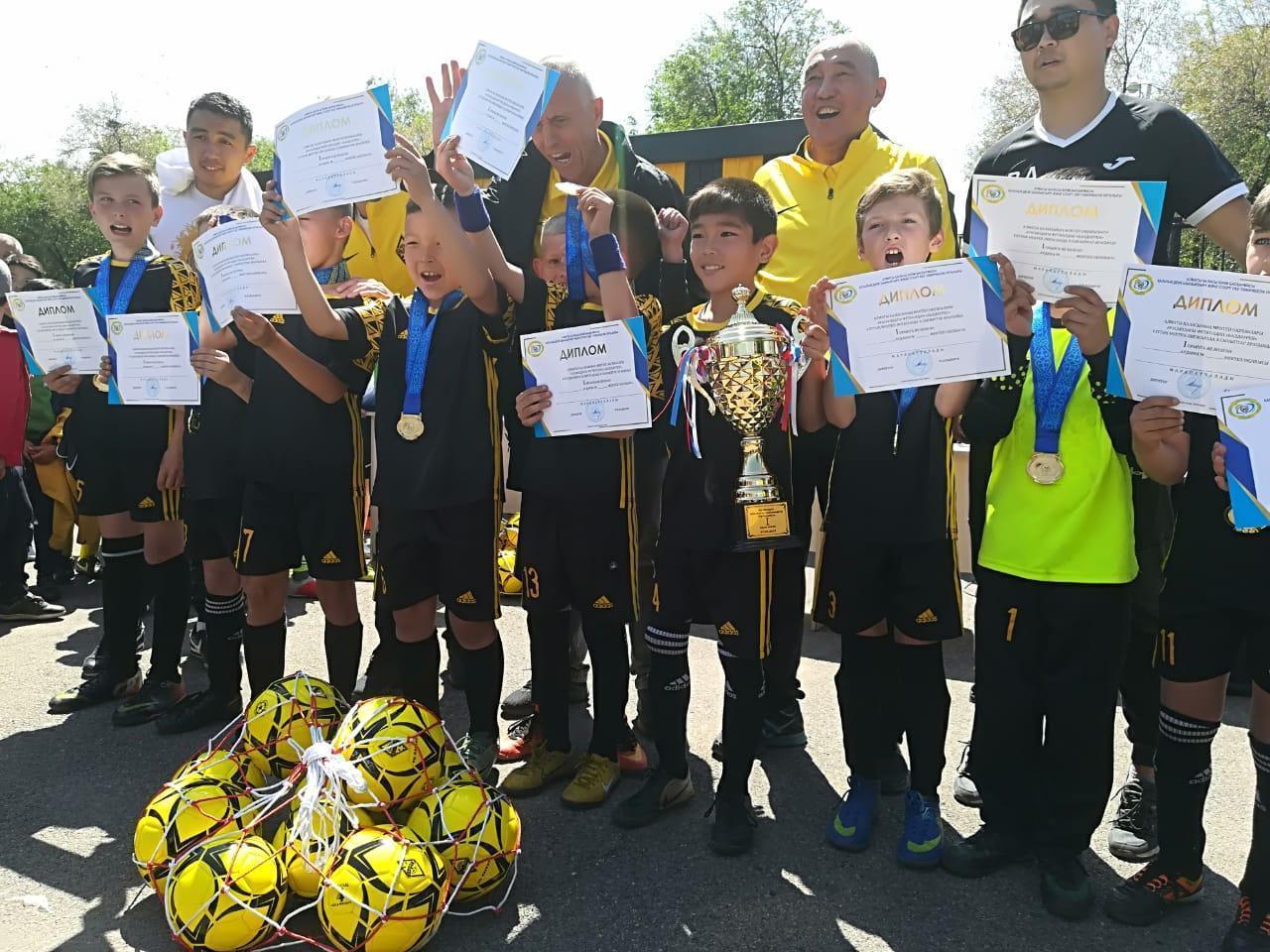 Ученики 3 классов, заняли 1 место в городе по футболу